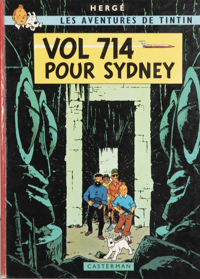 HERGE (1907-1983) Lot de dix albums comprenant : 
Les aventures de Tintin. 
- Tintin...