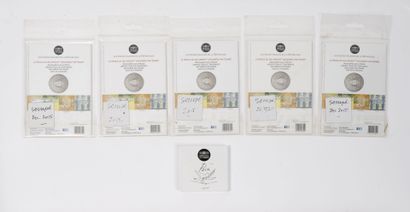 Monnaie de Paris Lot of 6 silver 10 euros coins in blister pack.
Labels signed by...