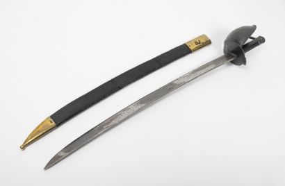 null Saber of edge or spoon with pot of the type 1811
Wraparound hilt and palmette...