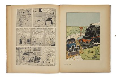 HERGÉ Tintin. 
Tome 6, L'oreille Cassée.
Édition originale au deuxième plat A2, 1937....