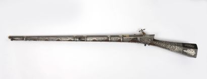 EMPIRE OTTOMAN, Turquie ou Perse, premier quart du XIXème siècle Flintlock rifle,...