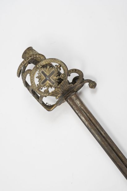 FRANCE, époque Restauration Saber of superior officer of musketeer of the First company...