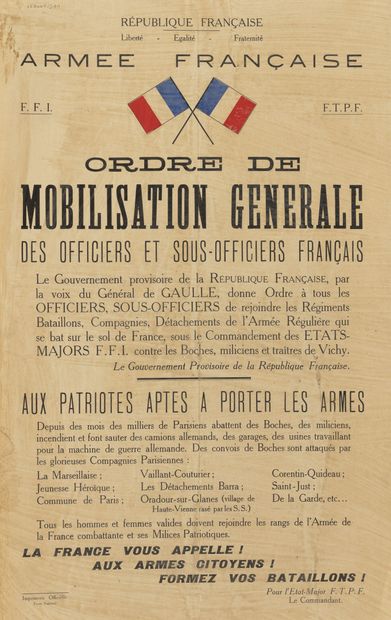Poster of the Francs-tireurs et partisans...