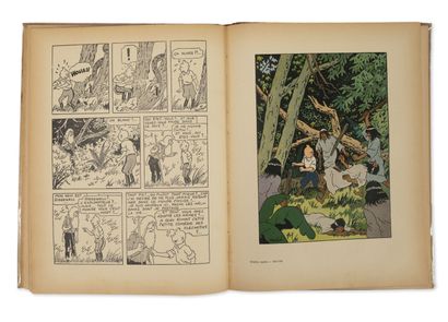 HERGÉ Tintin. 
Volume 6, The Broken Ear.
First edition on the second plate A2, 1937....