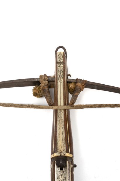 ALLEMAGNE, Saxe, premier tiers du XVIIIème siècle Lightweight target shooting crossbow,...