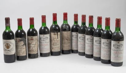 CHÂTEAU LA BOISSERIE 7 bouteilles, 1983.
Saint-Emilion.
Niveau haute épaule.
Frottements,...