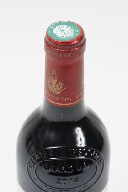 CHÂTEAU GISCOURS 1 bouteille, 2014.
GCC3 Margaux.
Niveau haute épaule.
