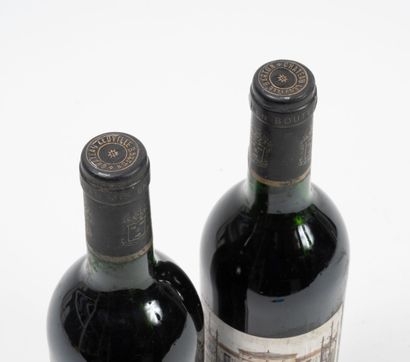 CHÂTEAU LEOVILLE BARTON 2 bouteilles, 1985.
GCC2 Saint-Julien.
Niveau haute épaule.
Frottements...