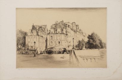 Edgar CHAHINE (1874-1947) Au Bois de Boulogne, 1931.
Eau-forte sur papier.
Épreuve...