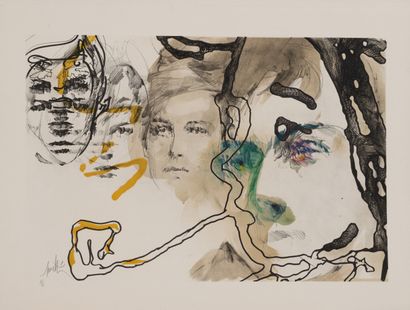 Raymond MORETTI (1931-2005) Jazz - Thelonius Monk, 1983.
Lithographies en couleur...