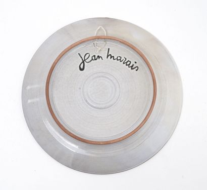Jean MARAIS (1913-1998) Assiette.
En céramique émaillée.
Signée.
Diam. : 26 cm.
Petits...