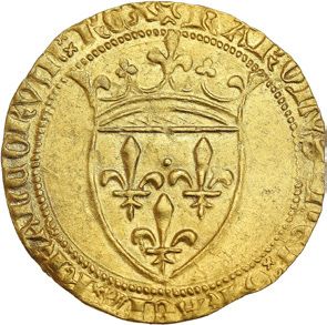 CHARLES VI (1380-1422)
Écu d›or à la couronne....