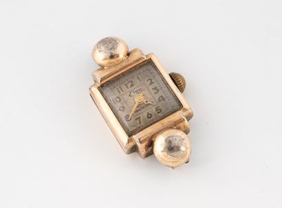 Boîtier de montre de dame en or jaune (750)...