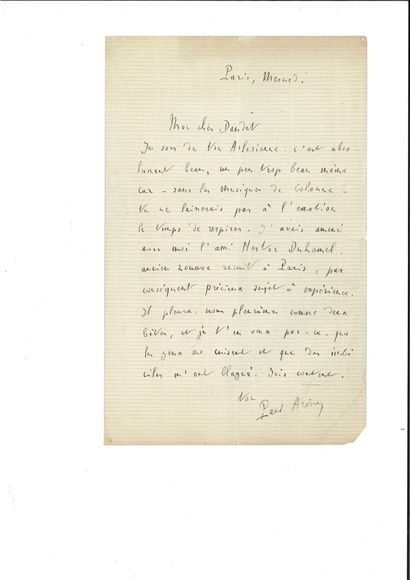 [Famille DAUDET] Correspondance A. 22 lettres, la plupart L.A.S. à Léon Daudet.

AMÉLIE...