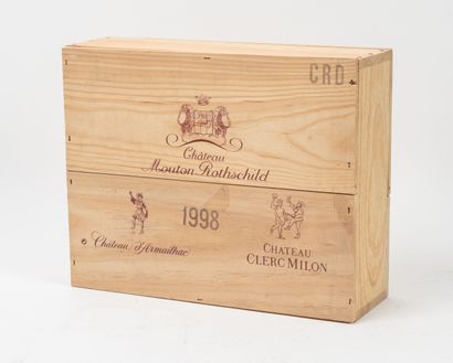 Coffret contenant :
-Château Mouton Rothschild.
1...