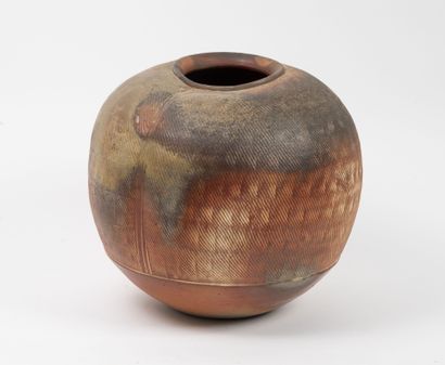 Vase, 1992.
Enameled stoneware.
Signed and...