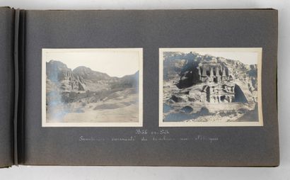 null Album de 77 photographies de Syrie, région de Petra, vues des sites, tombeaux,...