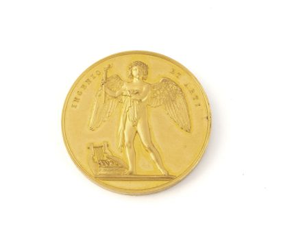 null DANEMARK
Christian VIII (1839-1848)
Médaille en or. Académie royale de l'Ingénierie...