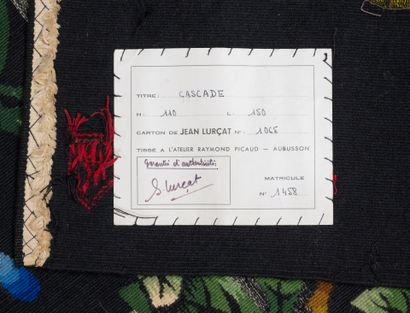 Jean LURCAT (1892-1966) Cascade.
Tapisserie en laine polychrome.
Signée en bas à...