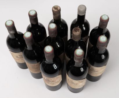 CHÂTEAU BEYCHEVELLE 11 bouteilles, 1934.
GCC4 Saint-Julien.
Niveaux haute épaule...