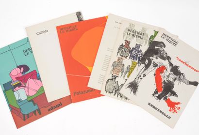 DERRIERE LE MIROIR Lot de 5 volumes :
-N°183, Notes sur les dessins d'Eduardo Chillida,... Gazette Drouot