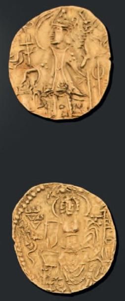 null Les Princes Kouchans: Vasudeva II (Vers 200 Ap. J.-C): Statère d'or. 7,73 g...