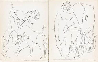 Ramon REVENTOS & Pablo PICASSO (1881-1973) Deux Contes: Le centaure Picador - Le...