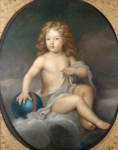 Ecole de Pierre MIGNARD (1612-1695) Portrait présumé de Philippe d'Anjou (1683-1746),...