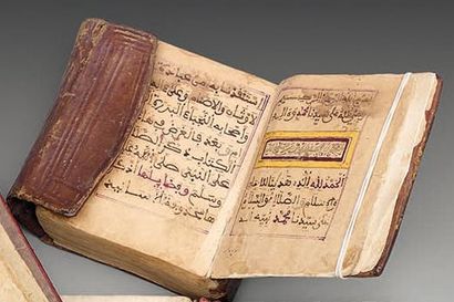 Sud du Maroc, XIXème siècle Livre de prières, Dala’il al-Khayrat. Manuscrit sur papier...