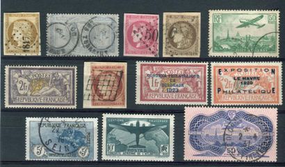 France Emissions 1849/1940: Jolie collection de timbres poste neufs et oblitérés...