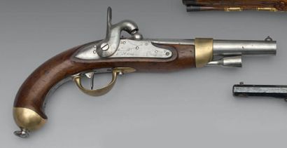Manufacture Royale de Mutzig Pistolet de cavalerie à silex, modifié à percussion,...