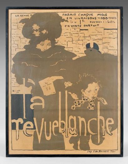 Pierre BONNARD (1867-1947) La Revue Blanche, affiche. [Bouvet 30] 80 x 62 cm. Lithographie...