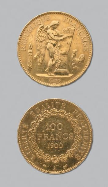 null Troisième République (1871-1940) 100 Francs or. 1900. Paris. [G.1137]. TB et...