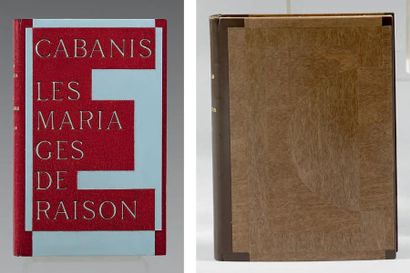 CABANIS (José) Réunion de 7 volumes in-8 ou in-12, reliés par P.L. MARTIN, en ÉDITIONS...