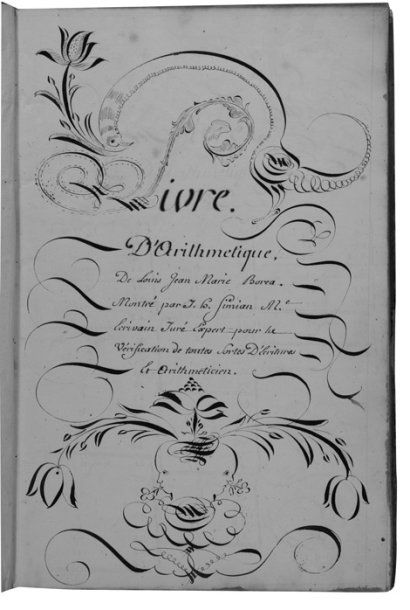Manuscrit calligraphié/BOREA (Jean-Marie)...