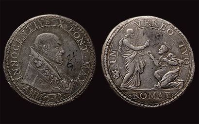 "INOCENT X (1644-1655)" "Piastre. Rome. An II. B. 1814. TTB."