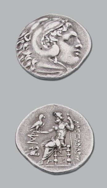 null Macédoine. Alexandre III, le Grand (336-323 av. J-C). Tétradrachme (17 g) Tête...