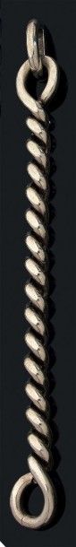HERMES, Paris Bracelet articulé en argent (925) à maillons torsadés imitant une corde....