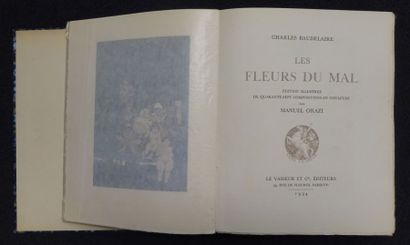 Charles BAUDELAIRE Les Fleurs du Mal. Edition illustrée par Manuel Orazi, Paris,...