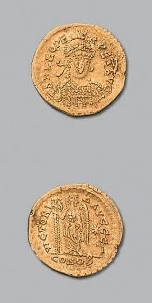 Léon (457 - 473) Solidus 4,44 g. Constantinople....