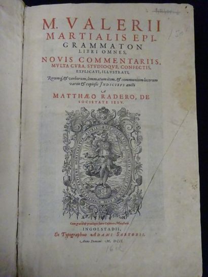 M. Valerii Martialis, Grammaton, 1602, 1 volume in folio.