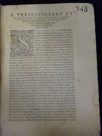 null Lot de deux volumes reliés parchemin: - Summa de exemplis, venetiis, 1577, 1...