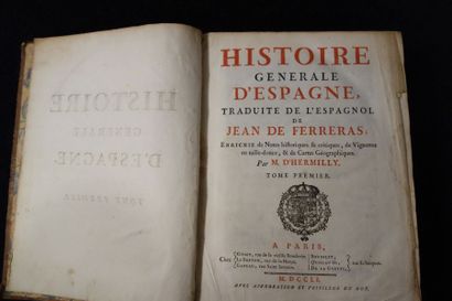 Jean de FERRERAS Histoire générale d'Espagne, ill. par d'Hermilly, Paris, Gissey,...