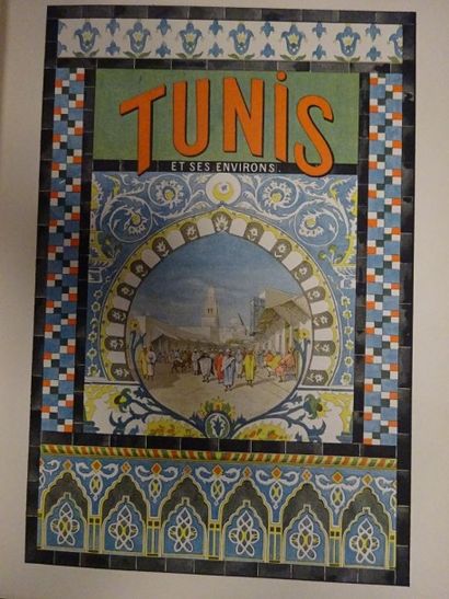 Charles LALLEMAND Tunis et ses environs. Texte et dessins d'après nature... Cent...