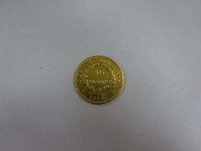 France Pièce de 40 francs or.
Tête laurée, 1812.
Poids: 12,85 g.
Choc.
