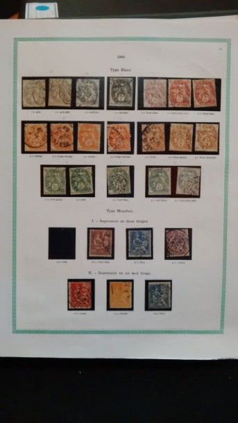 France Emissions 1849/2000 POSTE - SERVICE - PA - TAXE - ANNULE - COINS DATES, etc...:...