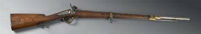 MANUFACTURE ROYALE DE CHATELLERAULT Fusil d'Infanterie à percussion, modèle 1842.
Canon...