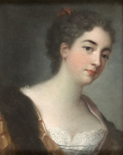 Attribué à Rosalba CARRIERA (Venise 1675-1757) 
Portrait de Marie-Anne de Bourbon-Condé,...