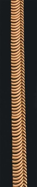 null Collier en or jaune (750) articulé composé de maillons en forme de palmes stylisées....