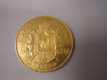 France 
Napoléon III, 1858.
2 Pièces de 100 francs or.
Poids total: 64,40 g.